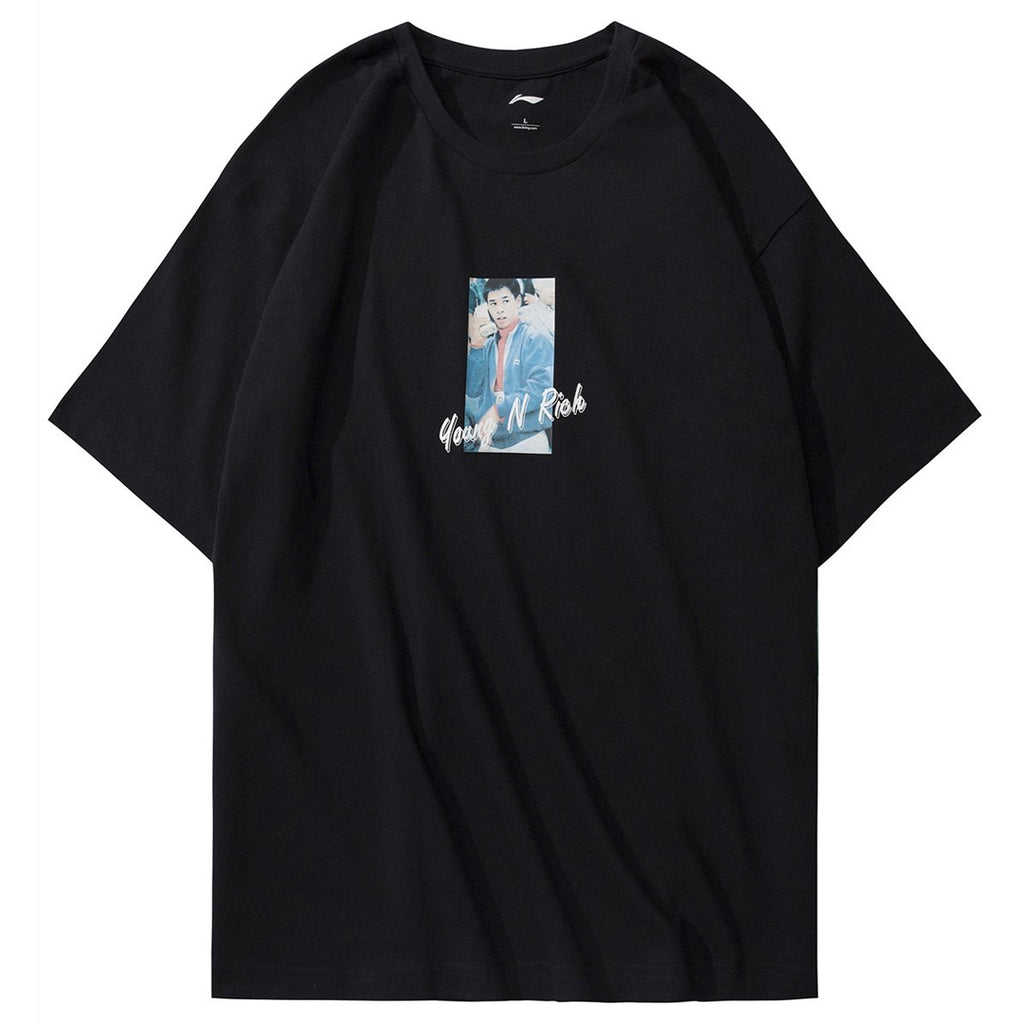 FW Sports Culture Comfort Short Sleeve Crew Collar Men AHSN745 AHSN899 AHSN909 AHSN901 Ahsn743 Black T-Shirt