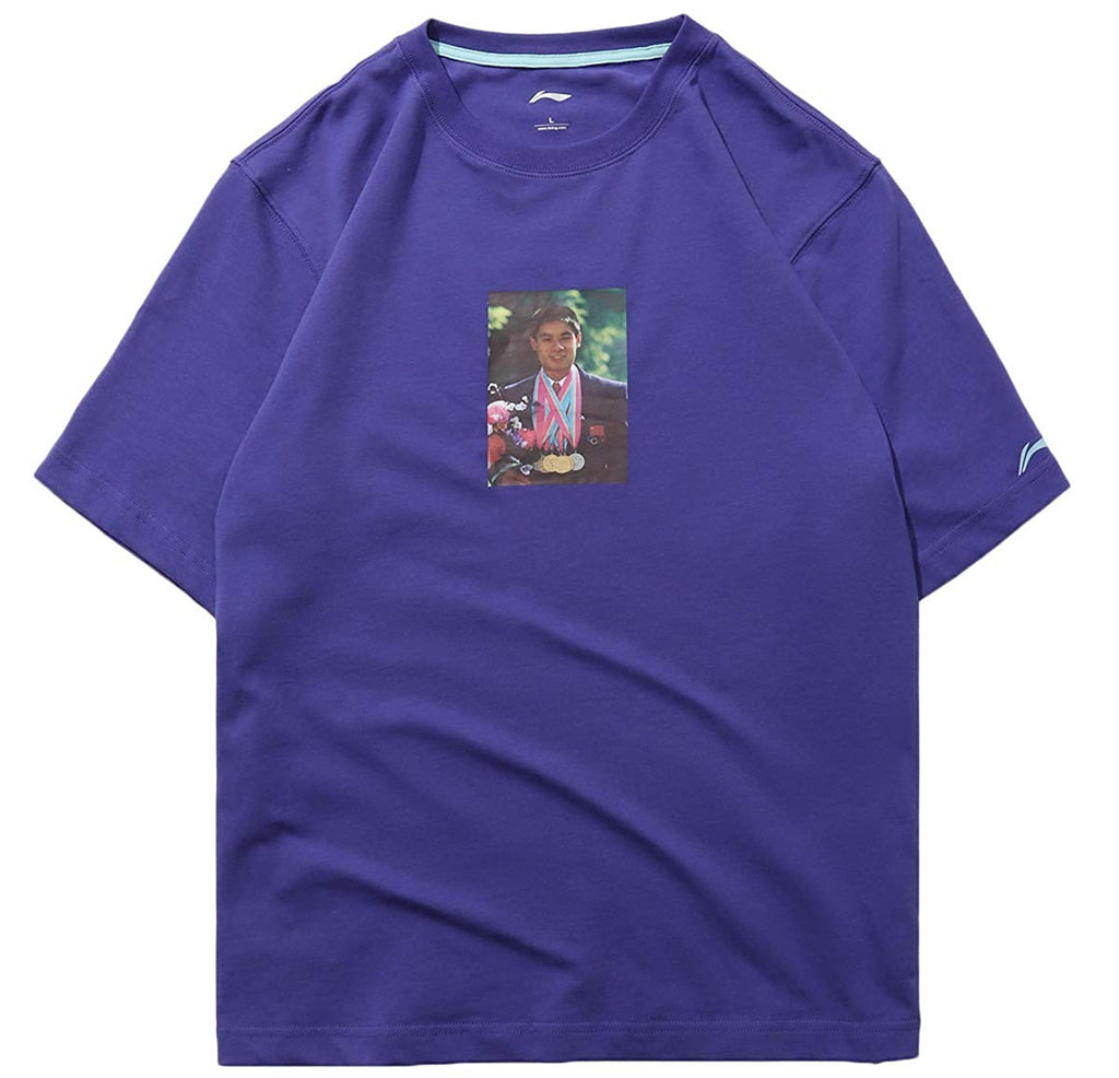FW Sports Culture Comfort Short Sleeve Crew Collar Men AHSN745 AHSN899 AHSN909 AHSN901 Ahsn857 Purple T-Shirt
