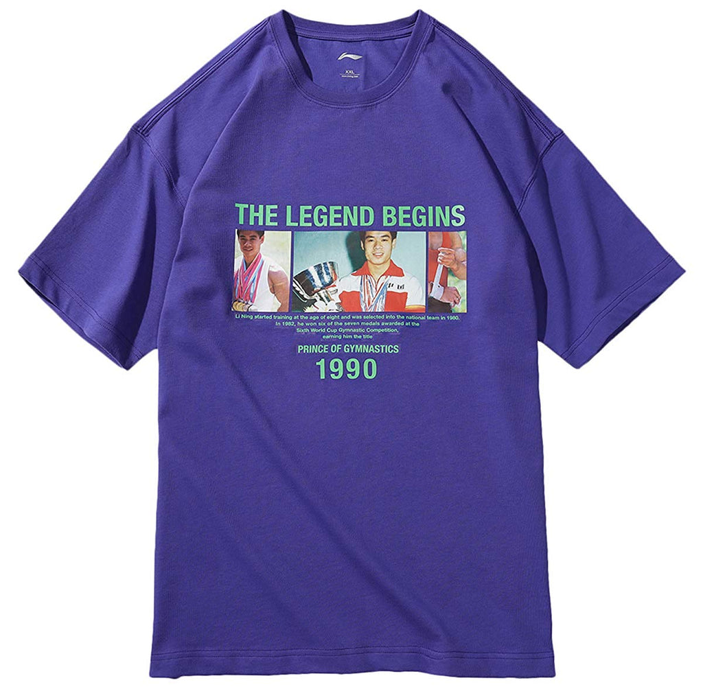 FW Sports Culture Comfort Short Sleeve Crew Collar Men AHSN745 AHSN899 AHSN909 AHSN901 Ahsn867 Purple T-Shirt