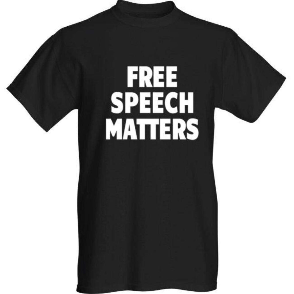 Free Speech Matters for Man Womens Youth Black T-Shirt