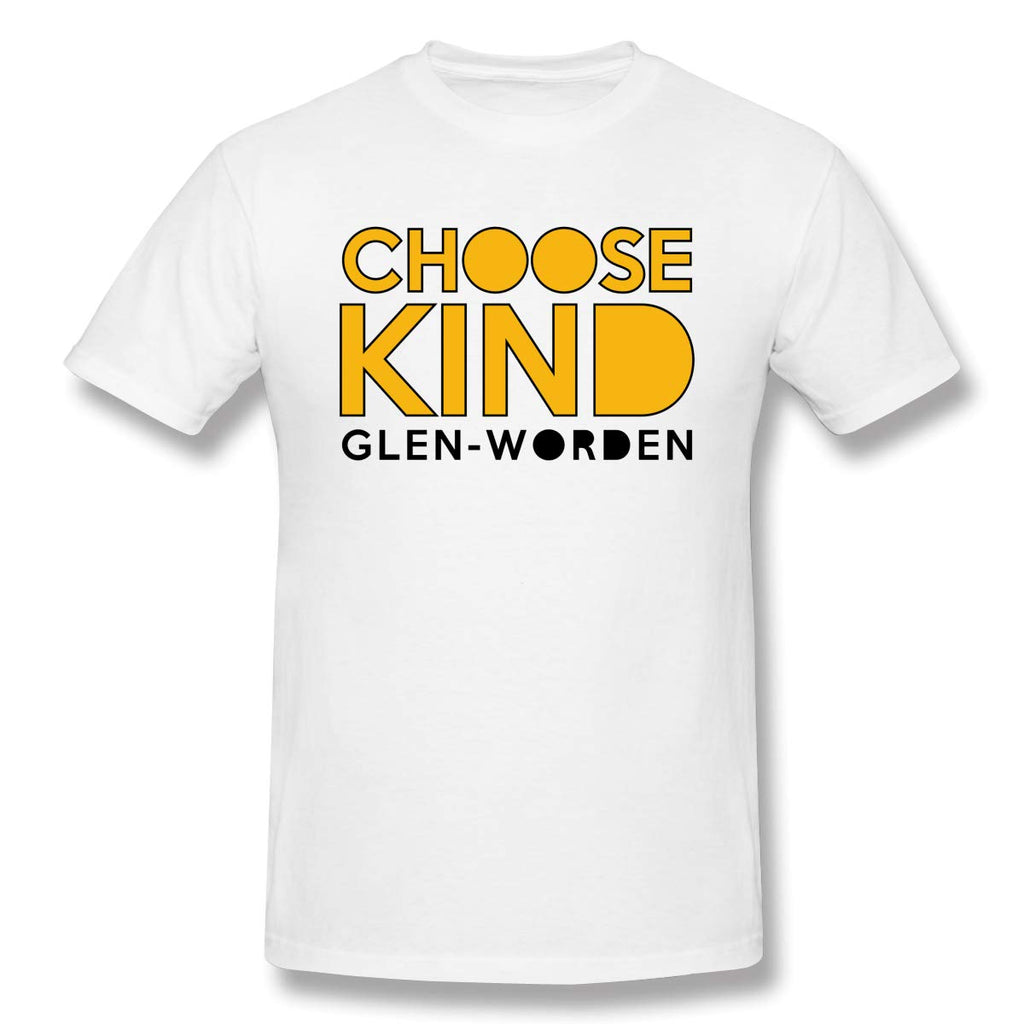 Fresh Heritage Short Sleeve Choose Kindfor Mens white T-Shirt