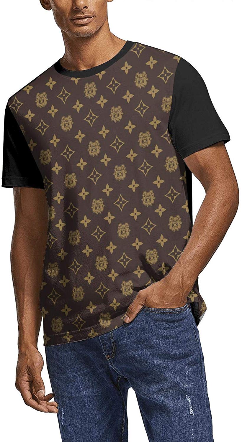Fresno-Cool-State-Bulldogs-Luxury-Brown 3D Men's Round Neck Unique Athletic White-62 T-Shirt