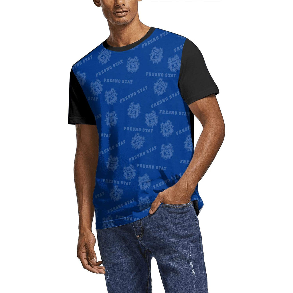 Fresno-Funny-State-Bulldogs- 3D Mens Crewneck Custom Golf White-72 T-Shirt