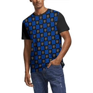 Fresno-Funny-State-Bulldogs-Lattice- 3D Men's Crew Neck Polyester Hip-Hop White-81 T-Shirt