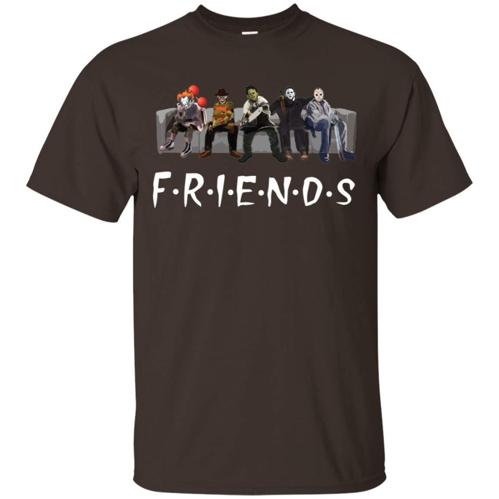 Friends Halloween Michael Jason Penny Dark Chocolate black T-Shirt