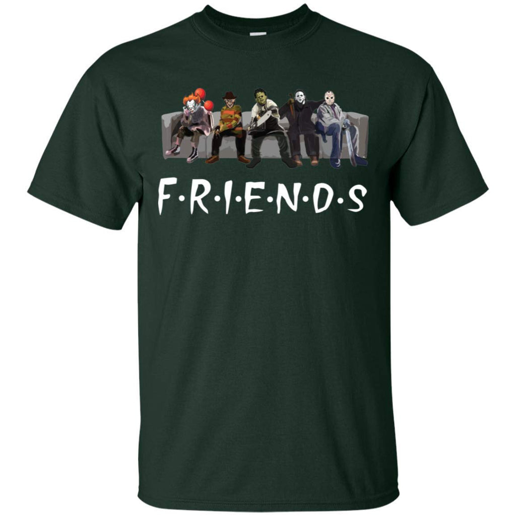 Friends Halloween Michael Jason Penny Forest black T-Shirt