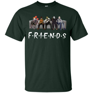 Friends Halloween Michael Jason Penny Forest black T-Shirt