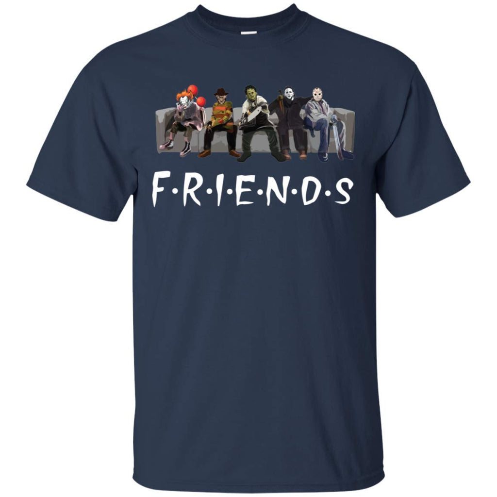 Friends Halloween Michael Jason Penny Navy black T-Shirt