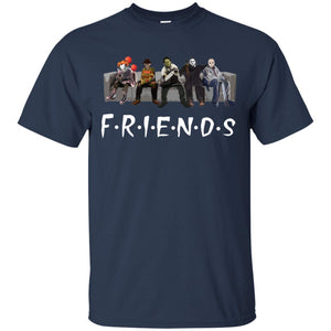 Friends Halloween Michael Jason Penny Navy black T-Shirt