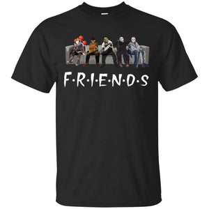 Friends Halloween Michael Jason Penny black T-Shirt