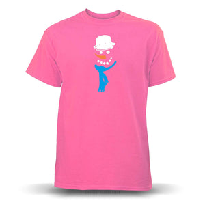 Frosty The Snowman' Unisex Safety Pink T-Shirt