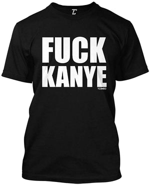 Fuck Kanye Anti Trump MAGA Men's Black T-Shirt