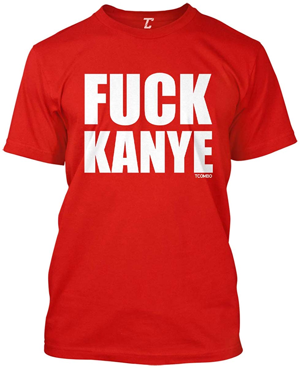 Fuck Kanye Anti Trump MAGA Men's Red T-Shirt