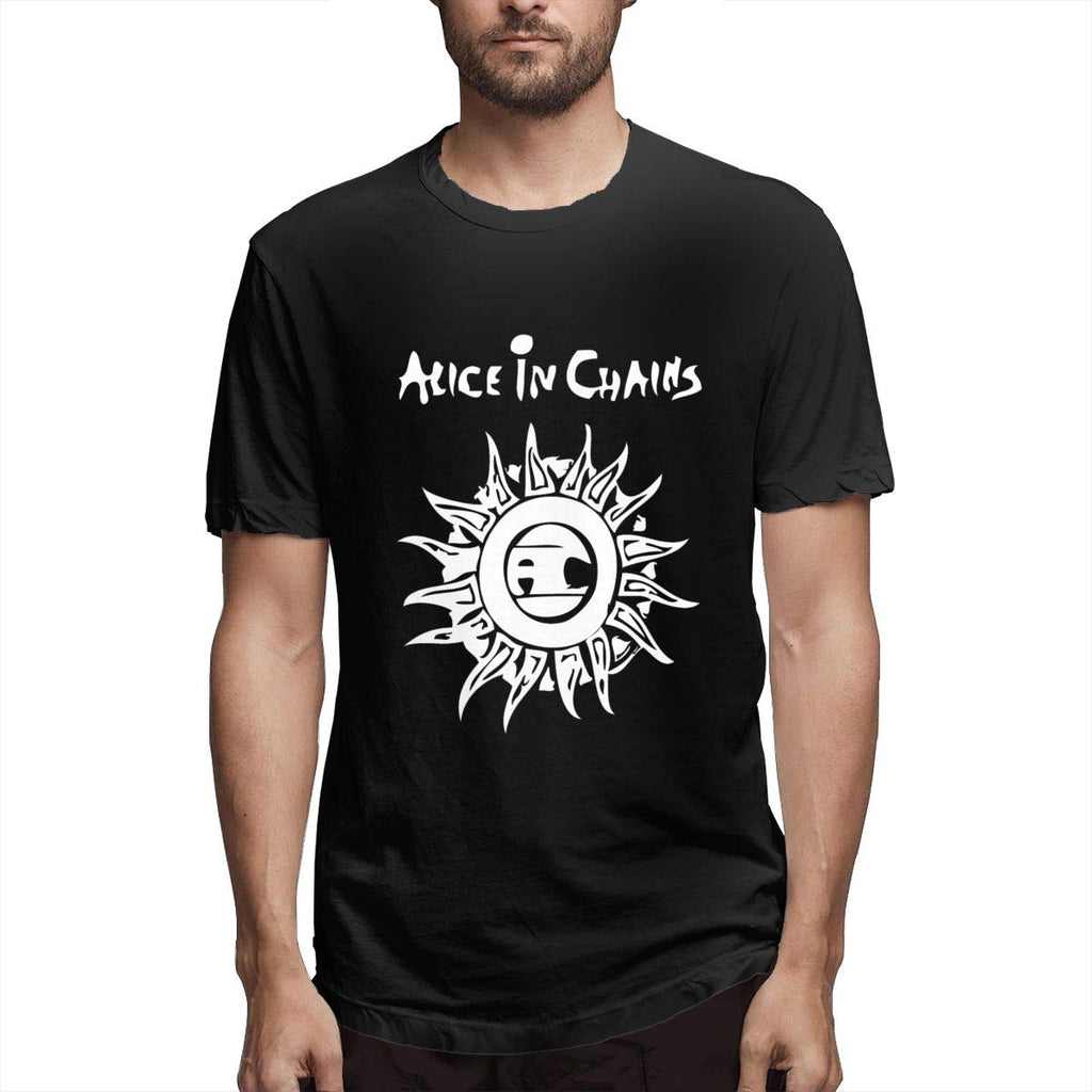 Fun Heritage Short Sleeve Alice in Chainsfor Men black T-Shirt