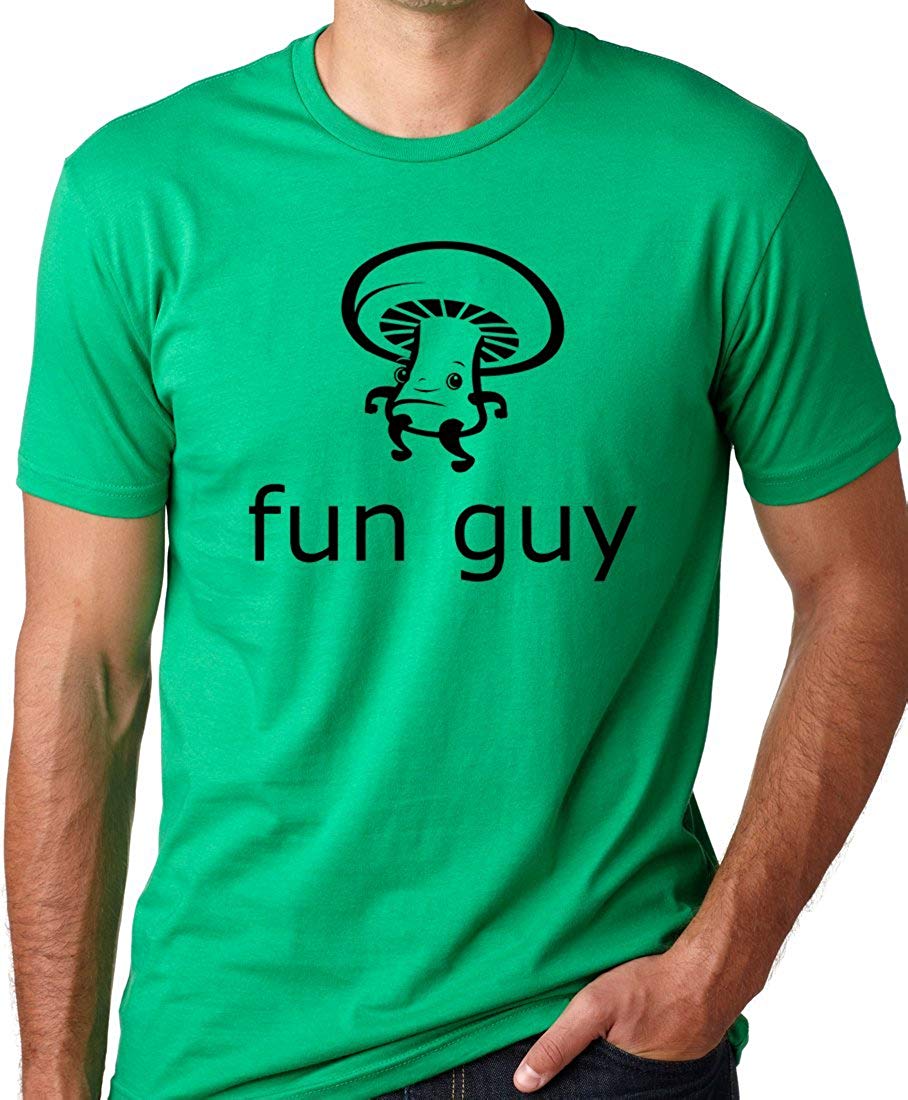 Funguy Funny Mushroom Fun Guy Green T-Shirt