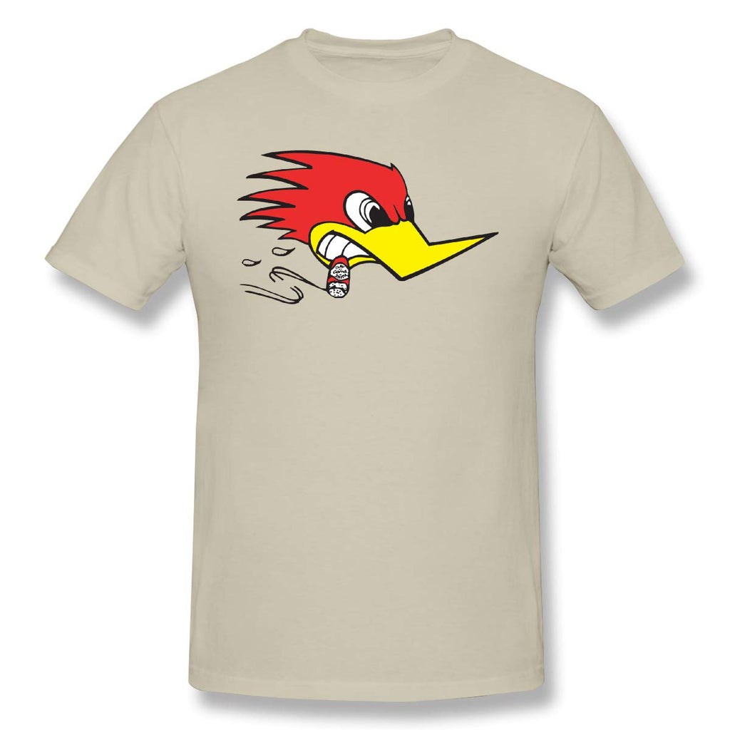 Funny Cool Heritage Short Sleeve Natural Woody Woodpeckerfor Men Natural T-Shirt