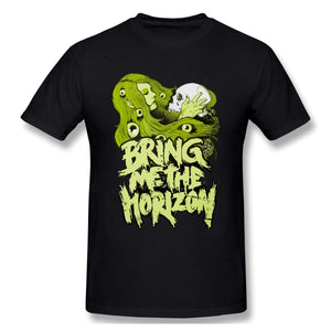 Funny Graphic Mens Bring Me The Horizon Graphic black T-Shirt