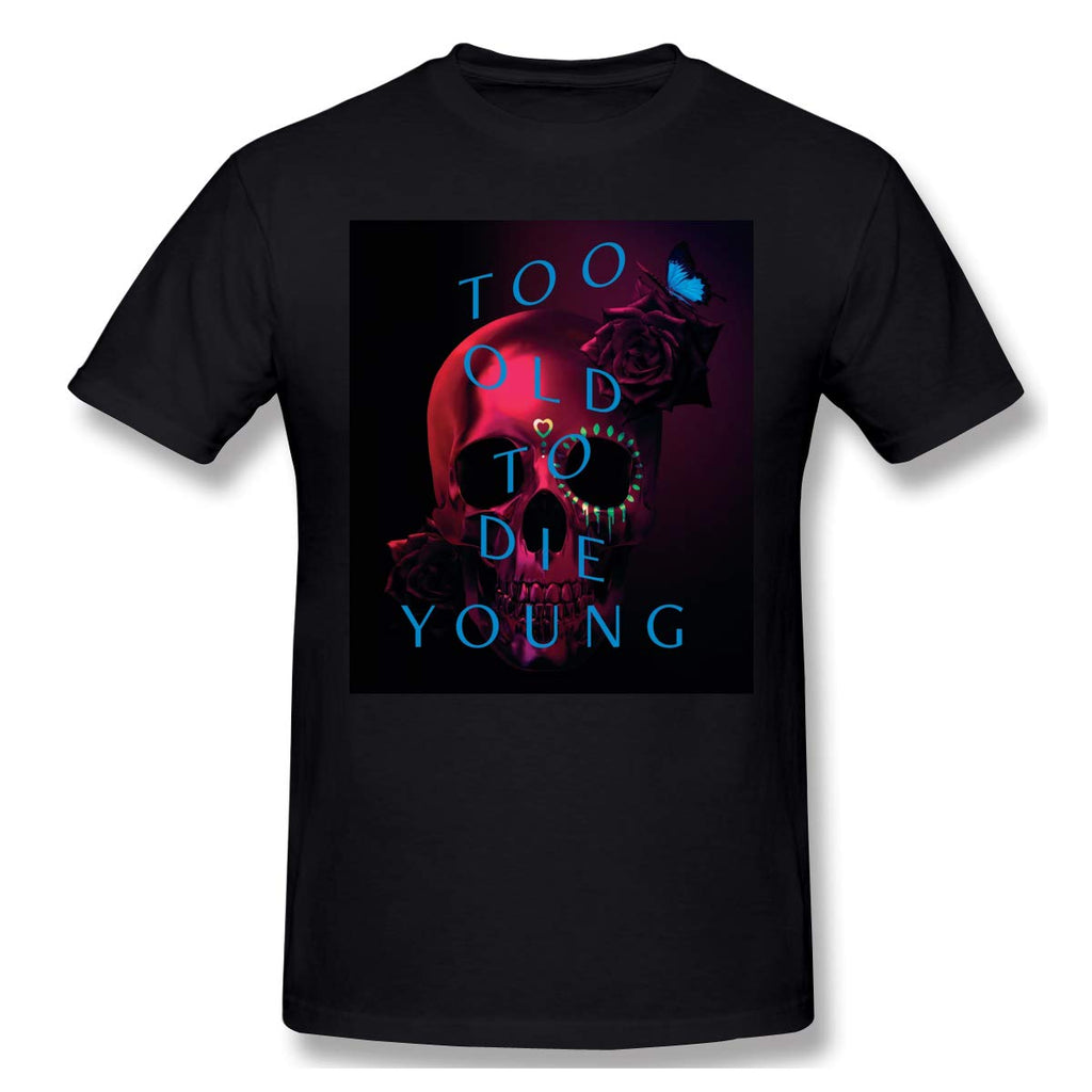 Funny Heritage Short Sleeve Too Old to Die Youngfor Mens black T-Shirt