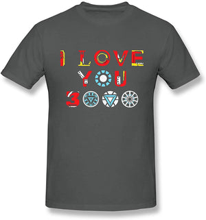 Funny for Avengers End Game Iron Man I Love You 3000 Deep Heather T-Shirt