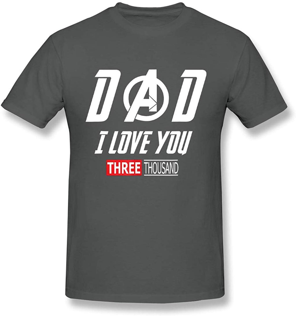 Funny for Avengers End Game and Iron Man Dad I Love You 3000 Deep Heather T-Shirt
