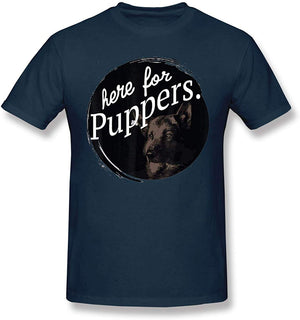 Funny for Here for Puppers Letterkenny Navy T-Shirt