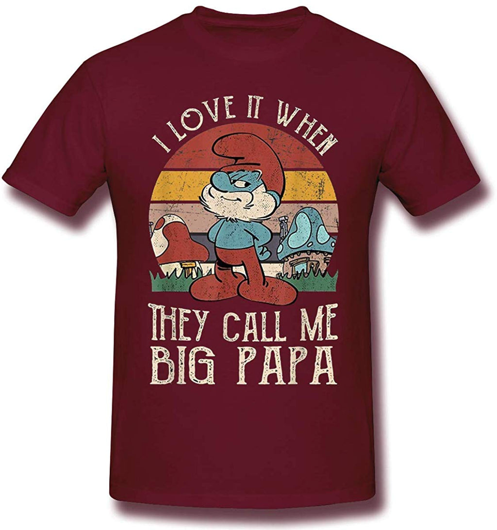 Funny for I Love It When They Call Me Big Papa Burgundy T-Shirt