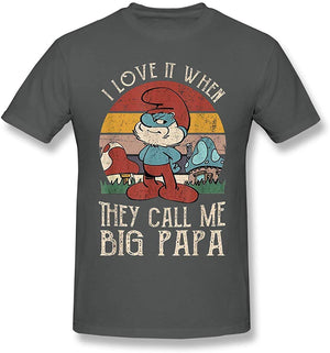 Funny for I Love It When They Call Me Big Papa Deep Heather T-Shirt