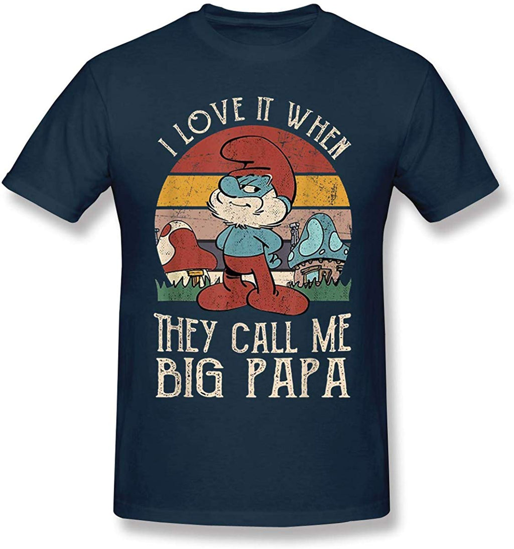 Funny for I Love It When They Call Me Big Papa Navy T-Shirt