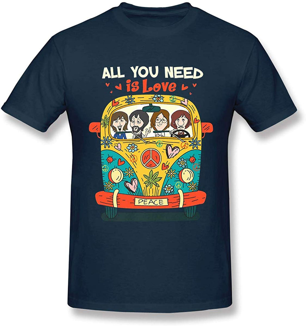Funny for The Beatle All You Need is Love Navy T-Shirt