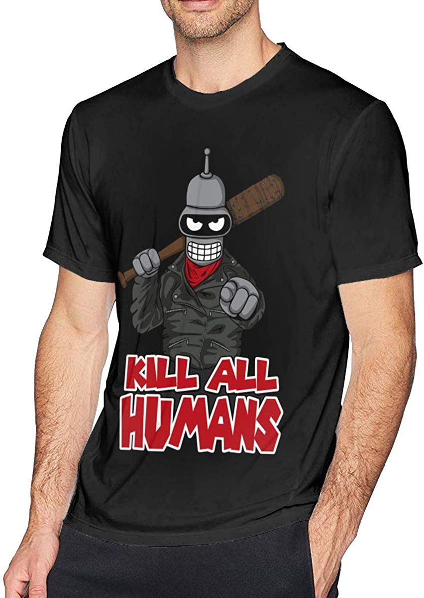 Futu-rama The Walking Bot Men's Short Sleeve Natural T-Shirt