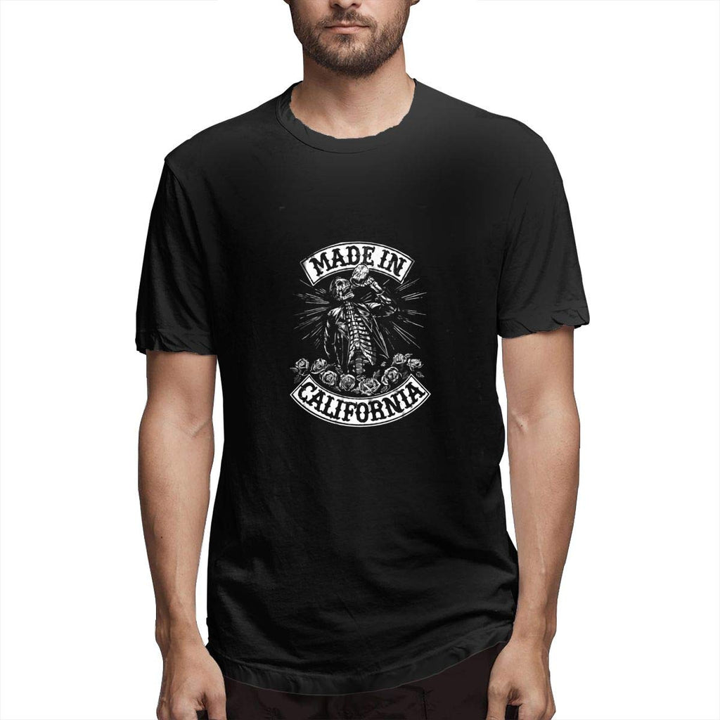 G Eazy Men's Cotton Short Sleeve Top Black T-Shirt