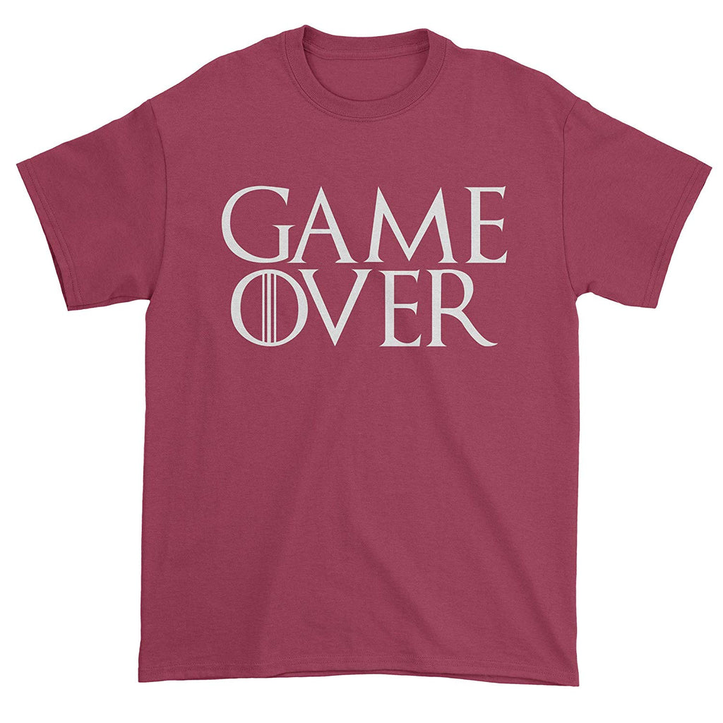 Game Over Thrones Mens Maroon T-Shirt