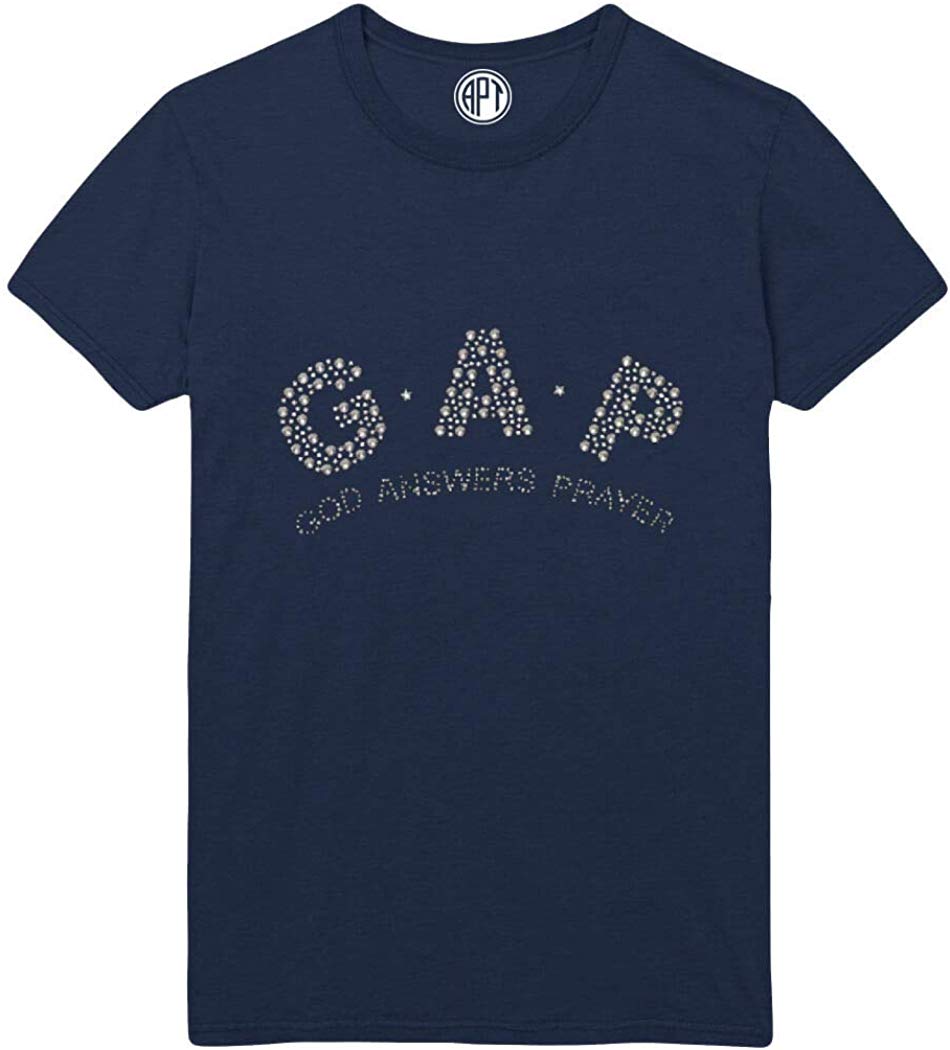 Gap God Answers Prayer Rhinestud Printed Navy T-Shirt