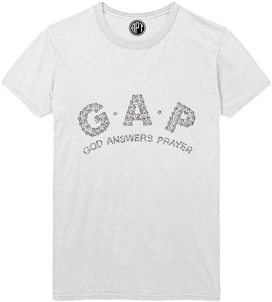Gap God Answers Prayer Rhinestud Printed White T-Shirt