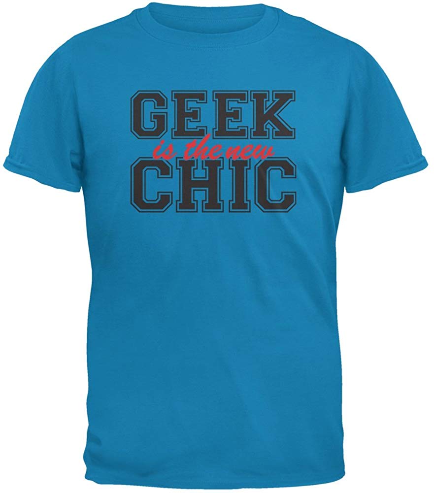 Geek is The New Chic Adult Blue T-Shirt