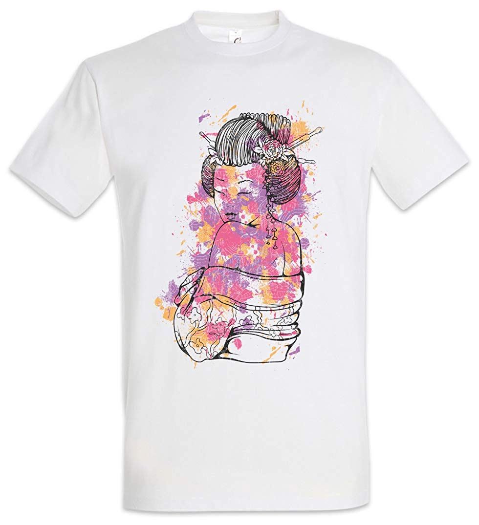 Geisha with Colo Ornaments Men red T-Shirt