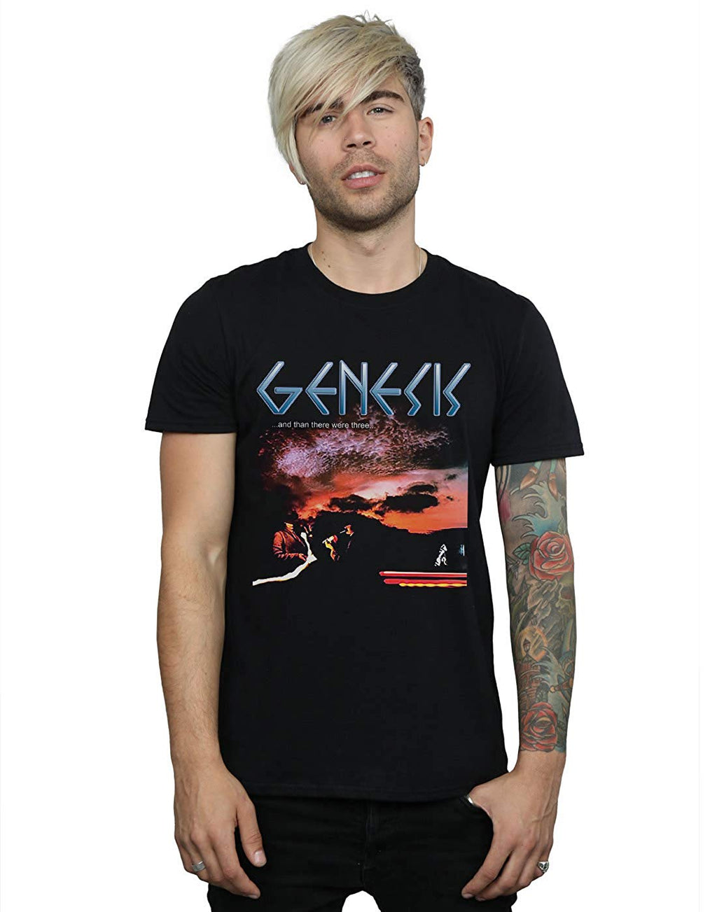 Genesis Men's and Then There were Three Black T-Shirt
