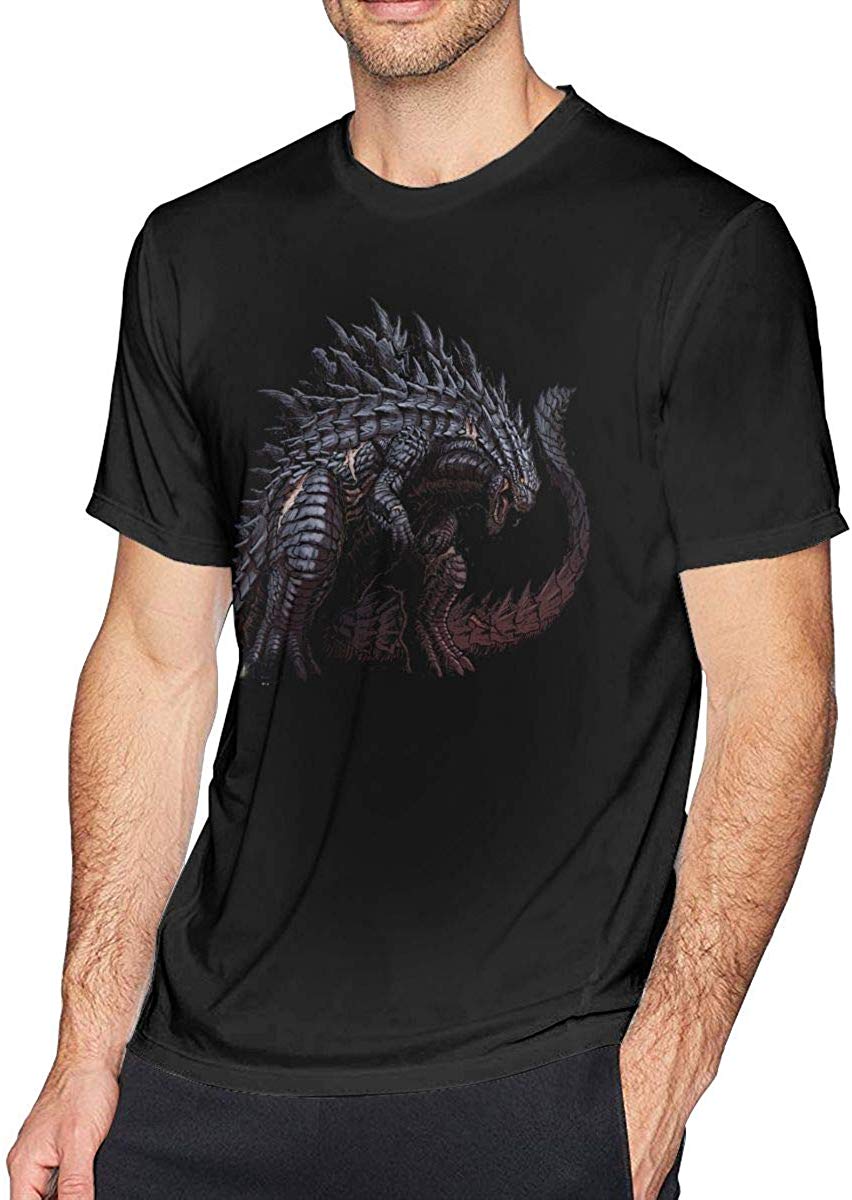 God-Zilla Men Limited Edition Short Sleeved Casual Style black T-Shirt