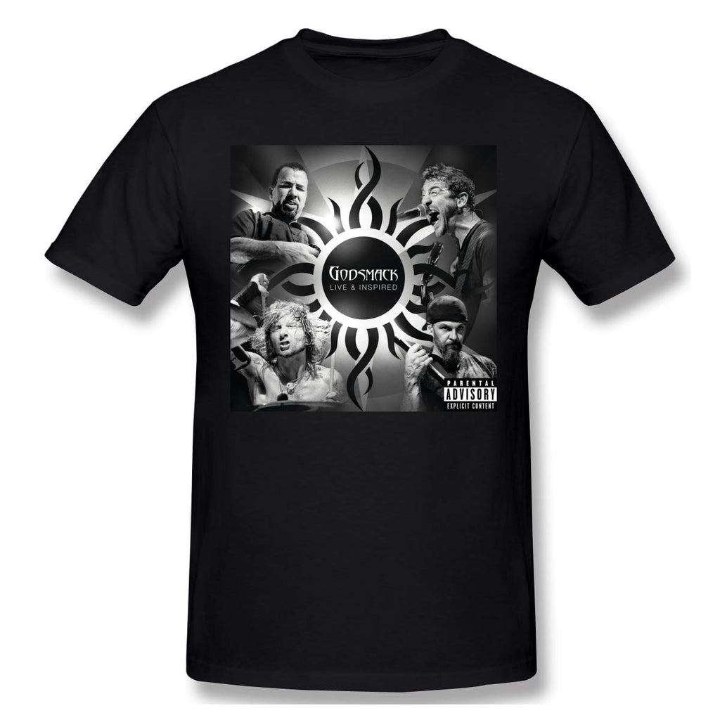 Godsmack Mans New Short Sleeve Basic Cotton Black T-Shirt