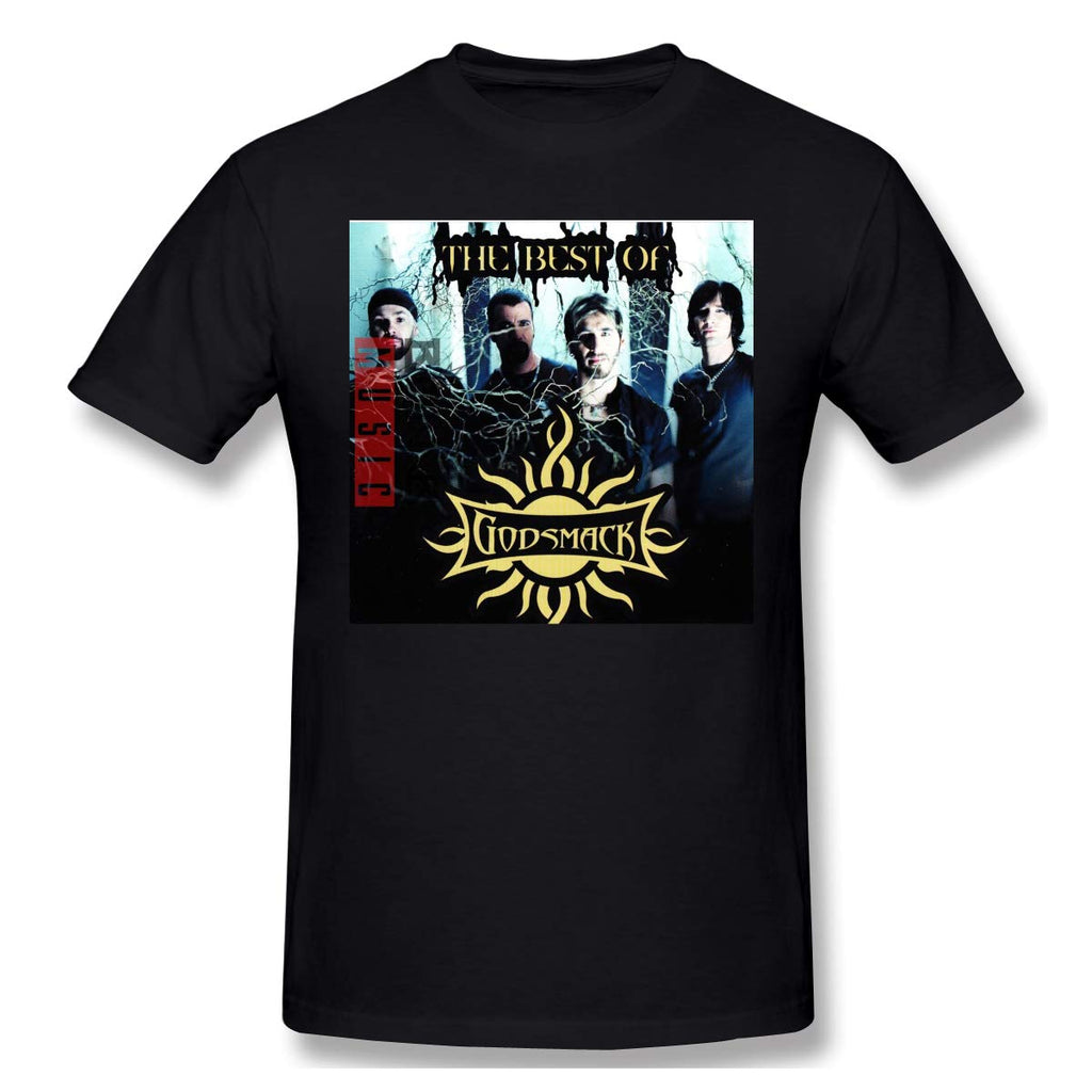 Godsmack Men New Short Sleeve Basic Cotton Black T-Shirt