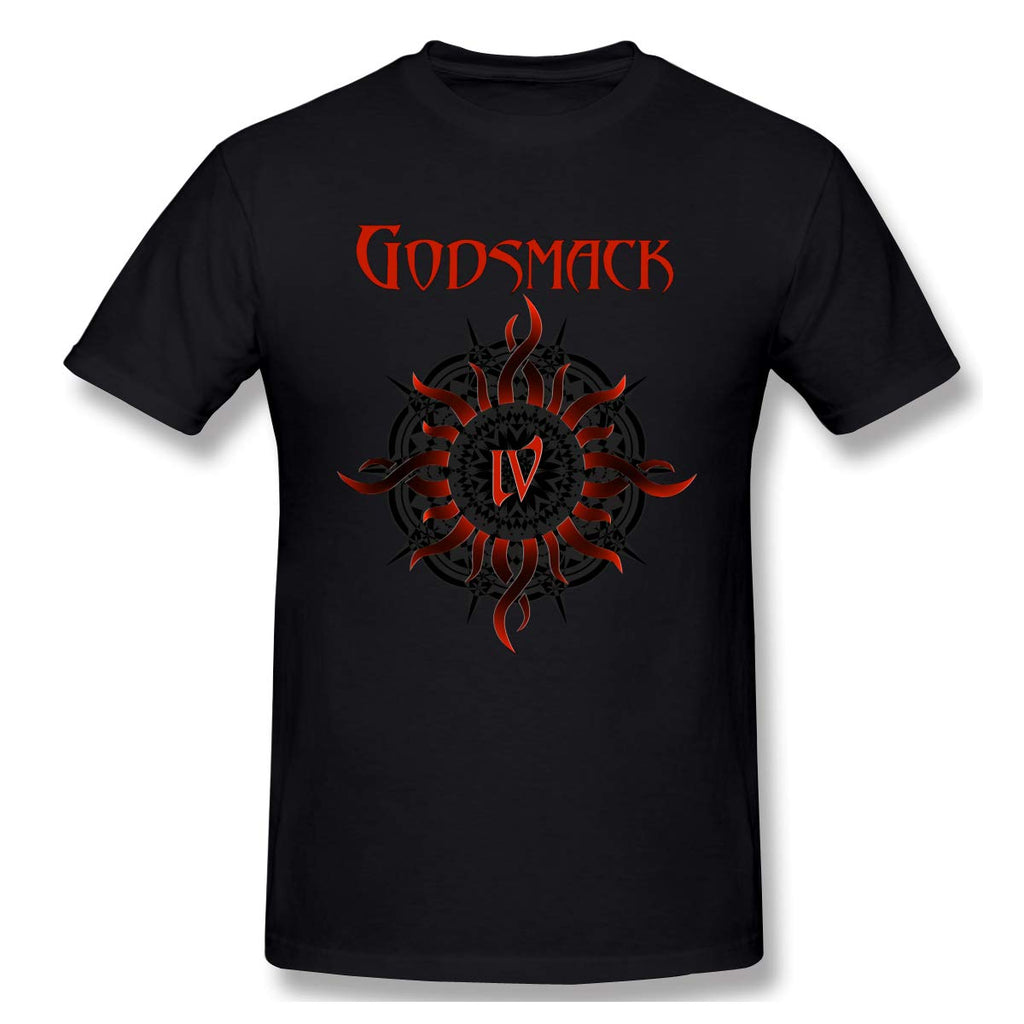 Godsmack Mens New Short Sleeve Basic Cotton Black T-Shirt