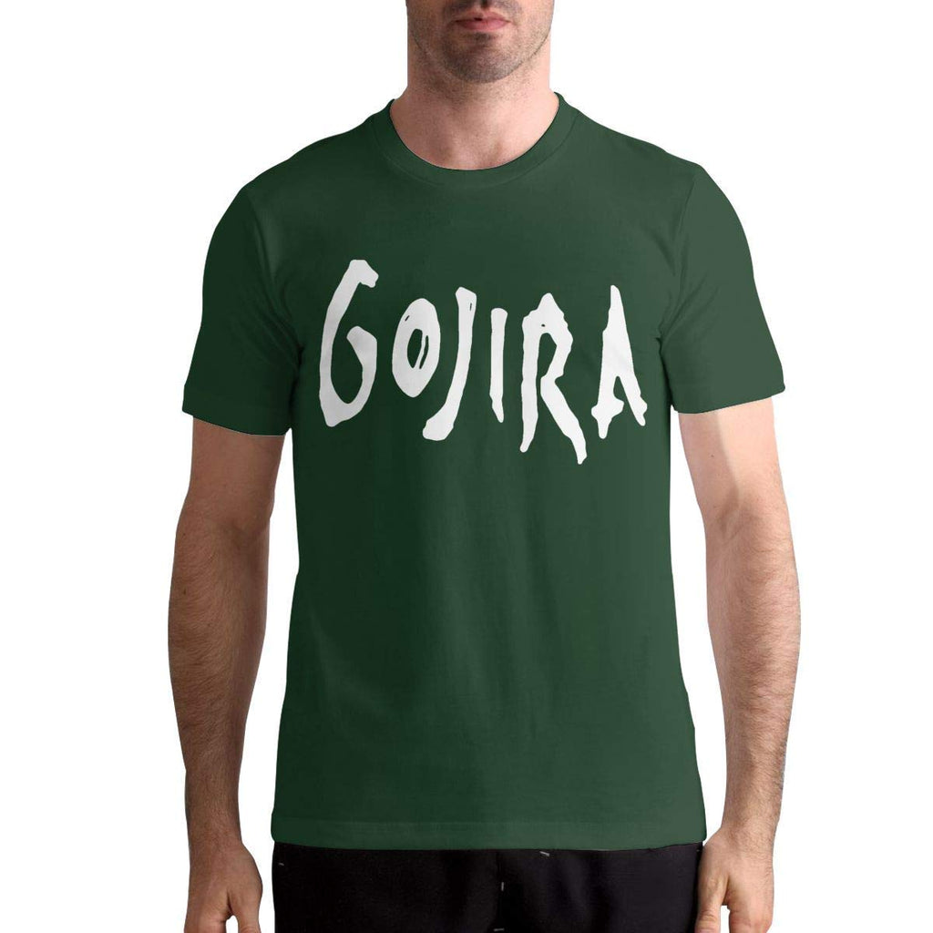 Gojira Breathable Man's Tops Short Sleeve Forest black T-Shirt
