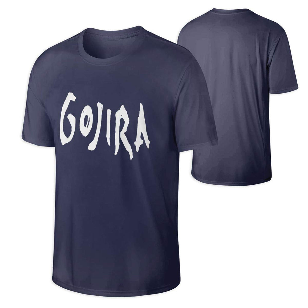 Gojira Breathable Man's Tops Short Sleeve Navy 5 black T-Shirt