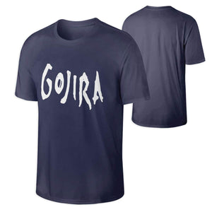 Gojira Breathable Man's Tops Short Sleeve Navy 5 black T-Shirt