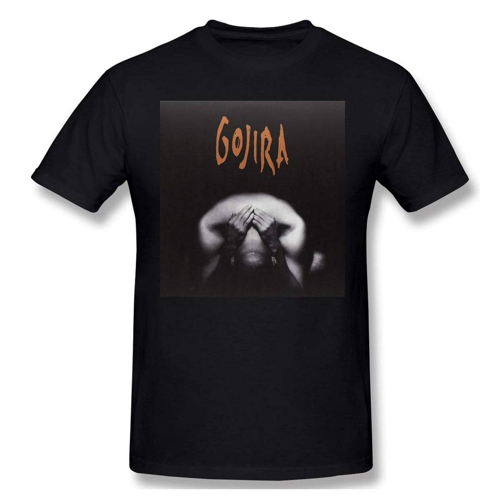 Gojira Mans New Short Sleeve Basic Cotton Black T-Shirt
