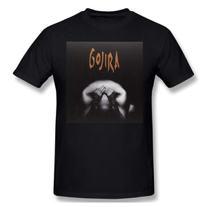 Gojira Mans New Short Sleeve Basic Cotton Black T-Shirt