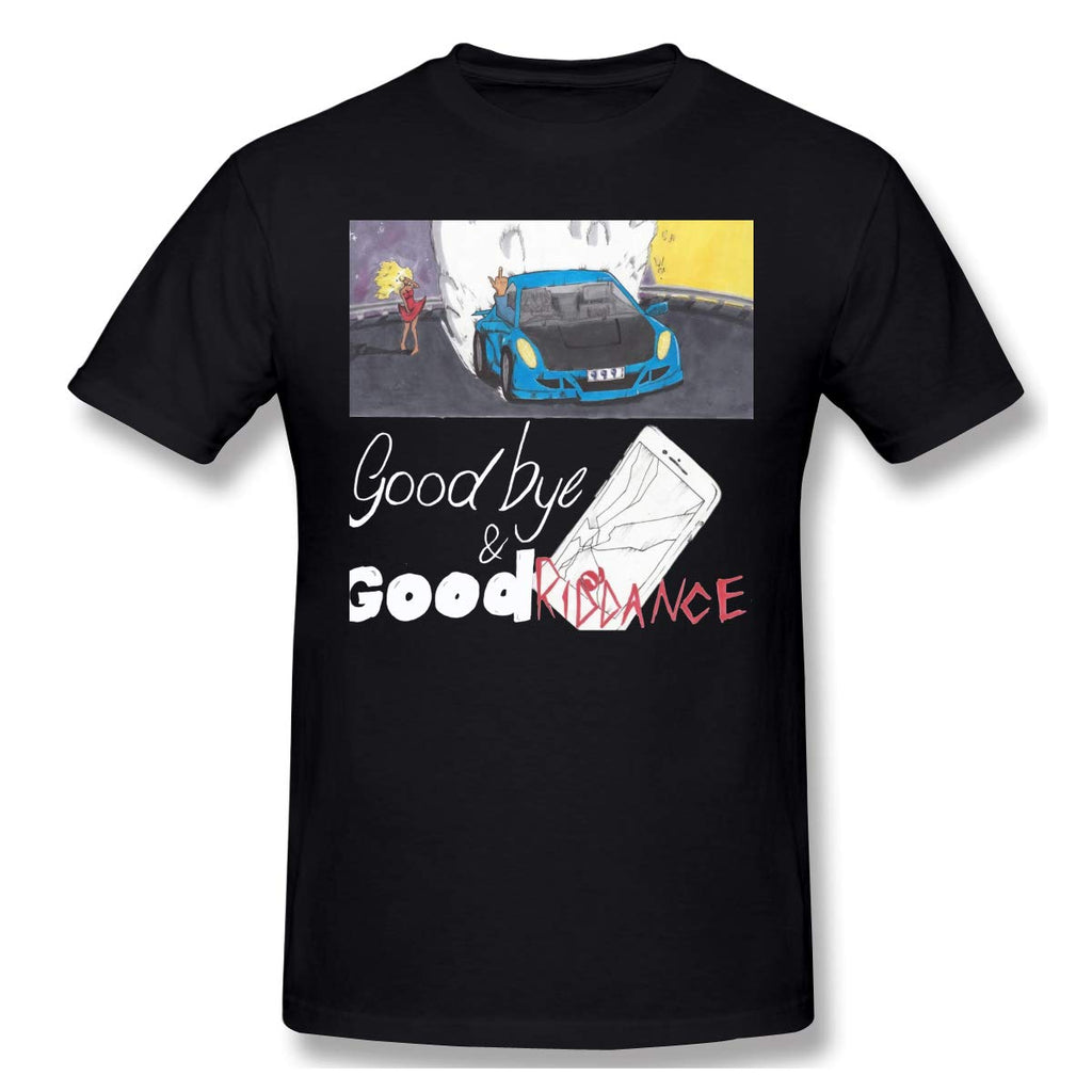 Goodbye Juice Wrld Good Riddance Men's New Short Sleeve Basic Cotton Black T-Shirt