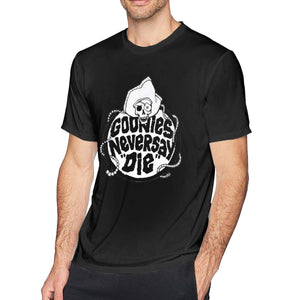 Goonies Never Say Die Limited Edition Classic Mens Short Sport Sleeved black T-Shirt