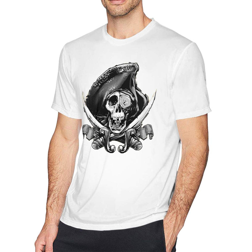 Goonies Never Say Die Limited Edition Popular Mens Short Sport Sleeved white T-Shirt