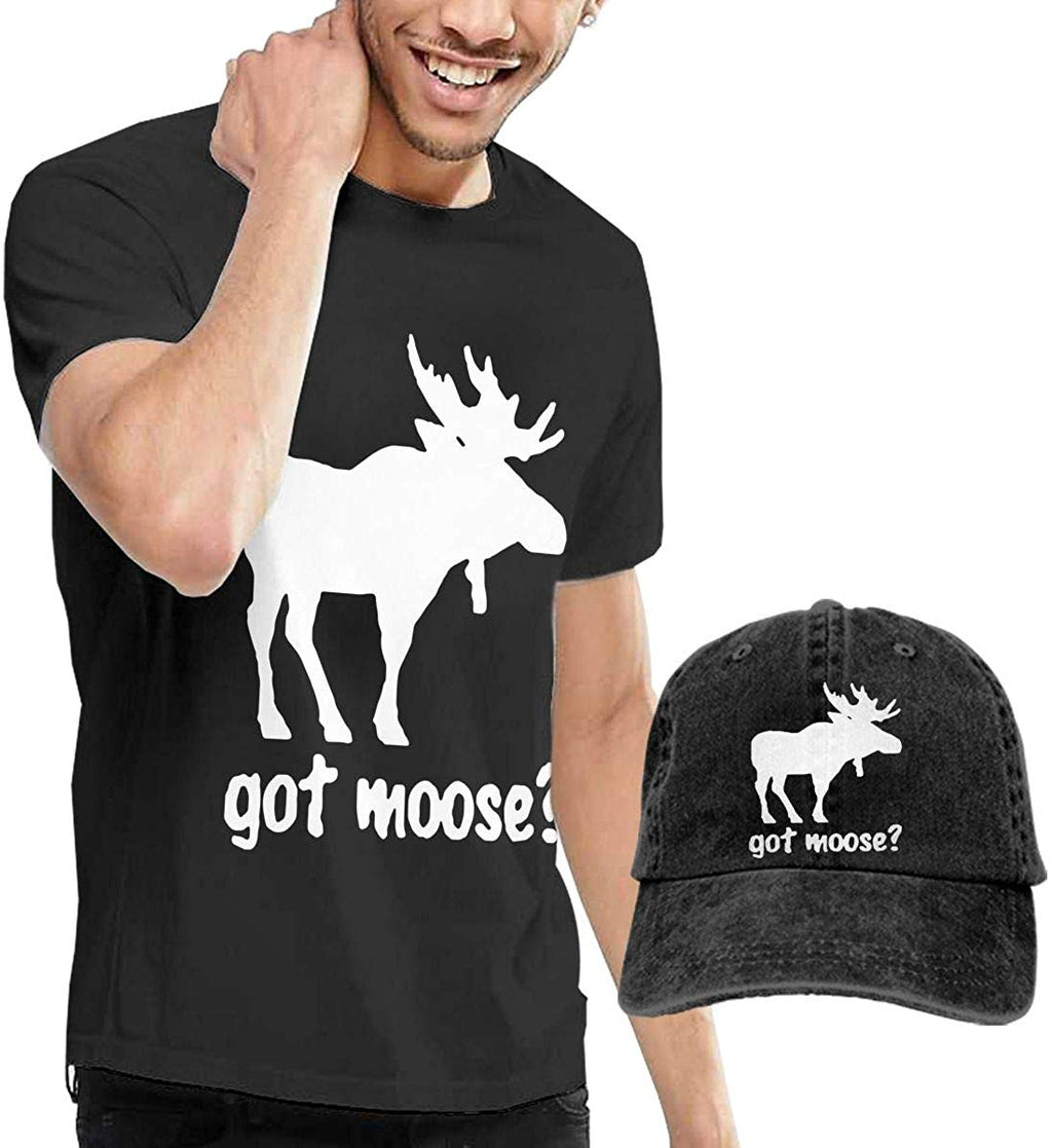 Got Moose Adult Men's Fashion and Sport Jean Headgear Natural T-Shirt